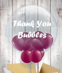 Personalised Thank You Bubble Balloons in a Box | Party Save Smile